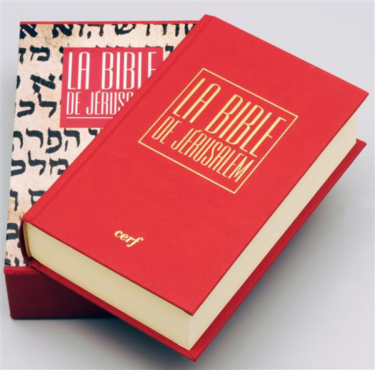 LA BIBLE DE JERUSALEM - POCHE RELIEE ROUGE, SOUS ETUI - ECOLE BIBLIQUE DE JERUSALEM - Cerf