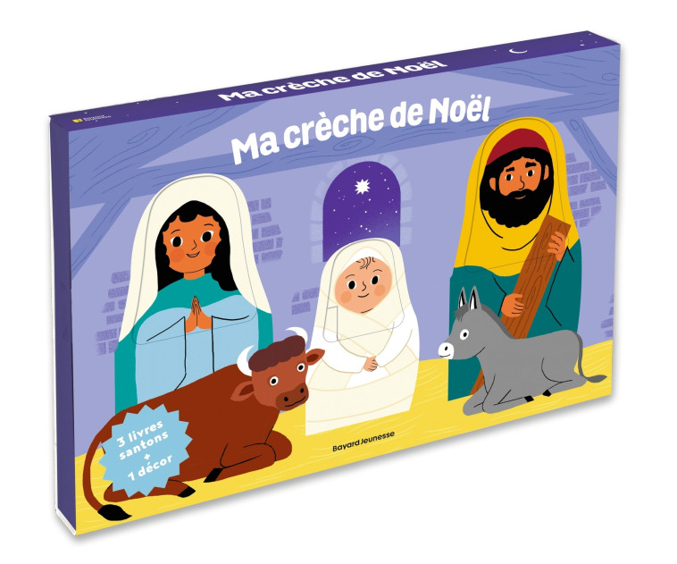 Ma crèche de Noël - trois livres-santons et un décor - VIDAL Marie-Christine, Masson Marie-Élise - BAYARD SOLEIL