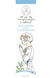 Souvenirs de ma communion - les marque-pages à colorier