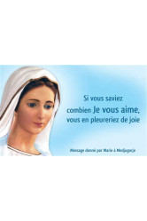 Carte vierge medjugorje (par lot de 20)