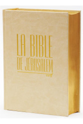 La bible de jerusalem - compacte blanche doree