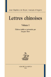 Lettres chinoises t.1