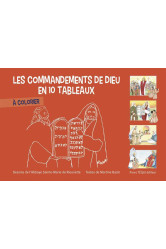 Les commandements de dieu en 10 tableaux à colorier