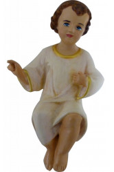 Enfant jesus polychromie 24x15 peint