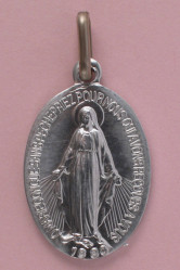 Medaille miraculeuse alu blanc