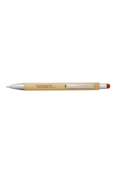 Stylo a billes tactile en bambou rouge-bleu-noir-jaune