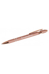 Stylo rose gold metallique avec embout tactile