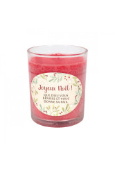 Bougie de noel parfumee vanille cerise