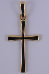 Croix plaque or