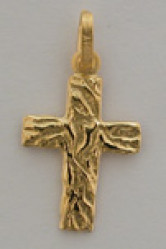 Croix plaque or fantaisie