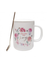 Mug avec couvercle et petite cuilliere joy