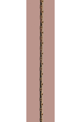 Collier plaque or - cobra  40 cm