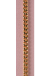 Collier plaqué or lapidée 45cm.