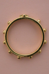 Bague dizainier plaque or taille 49