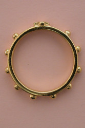 Bague dizainier plaque or taille 61