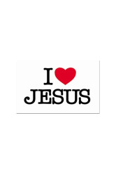 Autocollant i love jesus