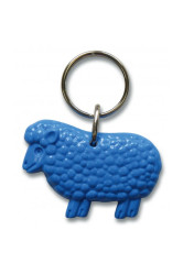 Porte-clés mouton ps 23 bleu blanc orange