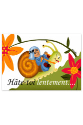 Carte  moinette hate-toi lentement