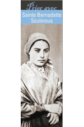 Signet prier avec sainte bernadette soubirous - lot de 10