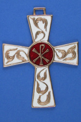 Croix bronze ap blanc chrisme