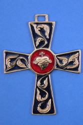 Croix bronze ap r/b coeur