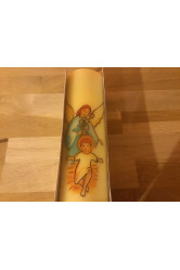 Enfant jesus et l'ange rechargeable 20 cm