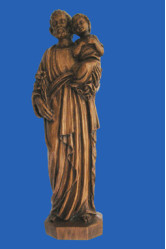 Statue st joseph resine t bois