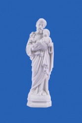 Statue st joseph -resine blanc