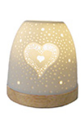 Photophore igloo porcelaine : coeur