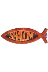 Magnet bois poisson shalom