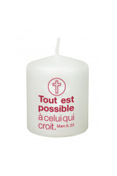 Bougie  tout est possible a celui qui croit