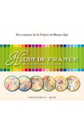 Histoire de france volume 1 : des origines de la france au moyen-age - coffret 6 cds