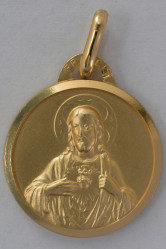 Medaille scapulaire  plaque or