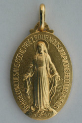 Medaille miraculeuse plaque or