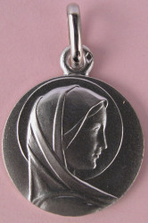 Medaille argent vierge marie