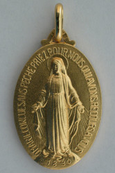 Medaille  miraculeuse metal dore