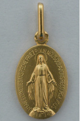 Medaille miraculeuse plaqué or classique