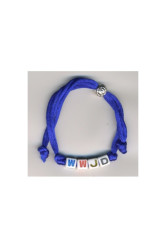 Bracelet bleu wwjd (´what would jesus do ?)