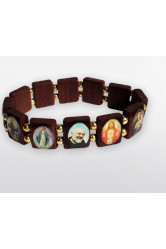 Bracelet bois saints patrons