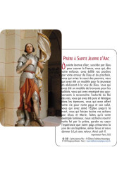 Paquet de 50 cartes - prière - cb1231 - sainte jeanne d'arc