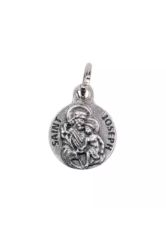 Medaille st joseph metal argente 1.2cm