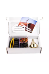 Coffret 2 encens avec brule encens charbon pince