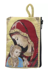 Porte monnaie vierge enfant tissus 10x7cm