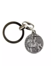 Porte cle jeanne d'arc avec prier 2.5cm