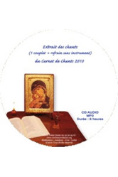 Cd du carnet de chants et prières