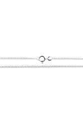 Collier argent 925 gourmette limee 60cm