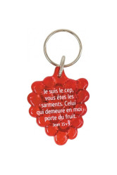 Porte-clés grappes de raisin (rouge)