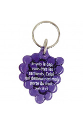 Porte-clés grappes de raisin (violet)