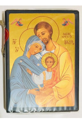 La sainte famille - icone doree a la feuille 9x12.5 cm - 283.63