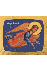 L-ange gardien - mini icone autocollante 7x8 cm